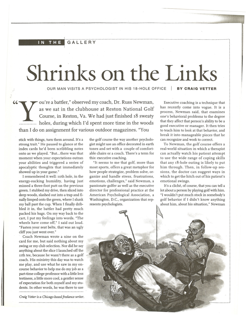 Shrinks on the Links